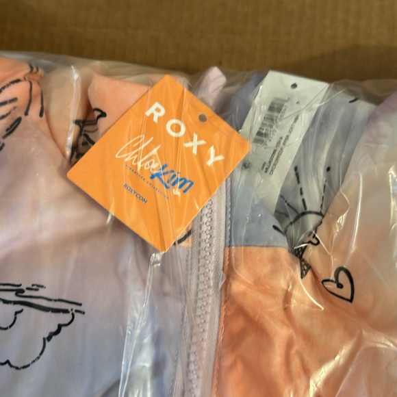 Roxy x Chloe Kim Reversible Puffer Bomber Jacket size S - Picture 5 of 9